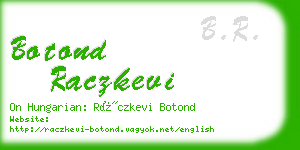 botond raczkevi business card